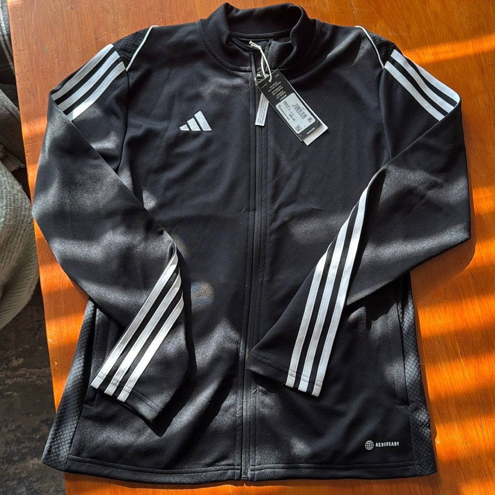 Adidas Aeroready Track Jacket Black Large NWT